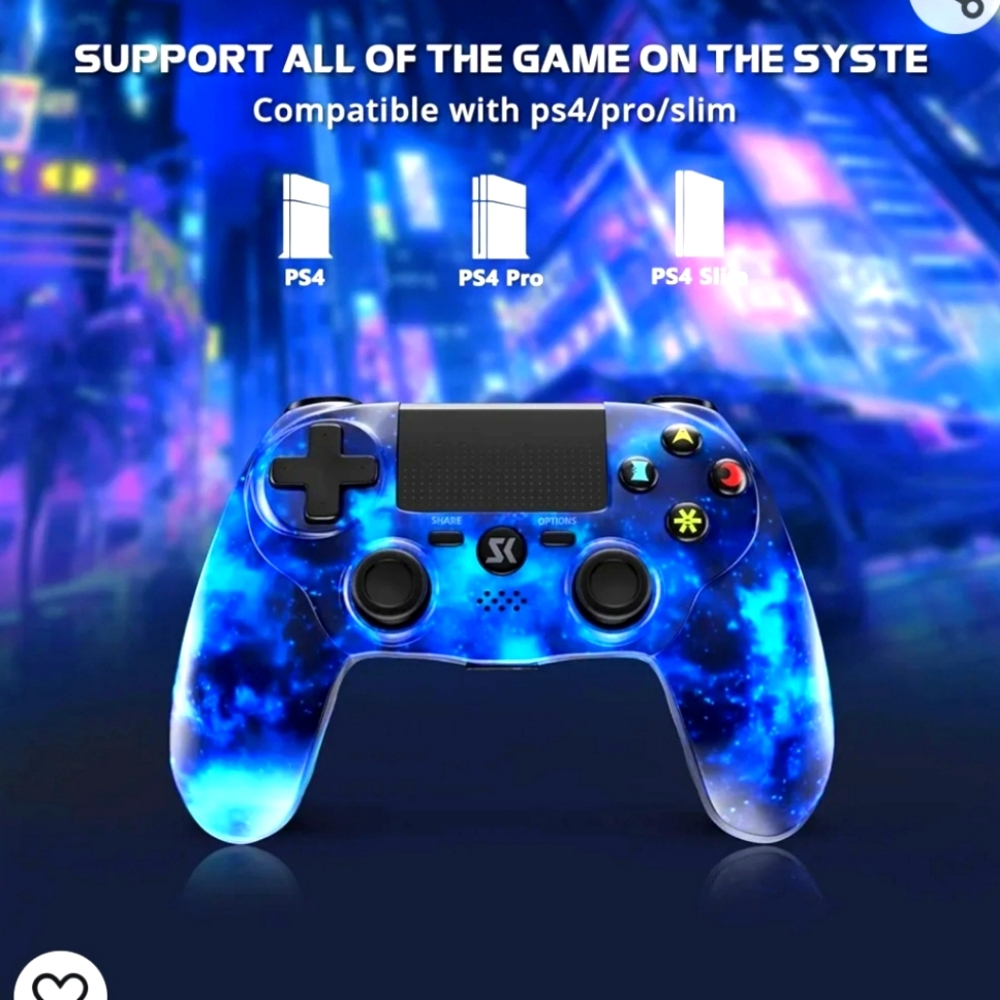 Wireless Controller for PS4, Controller for Sony PlayStation 4, Double Shock 6-A